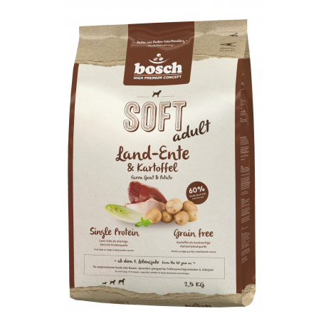 Bosch HPC Soft Plus FARM DUCK (begrūdis, vieno baltymo) 2,5kg